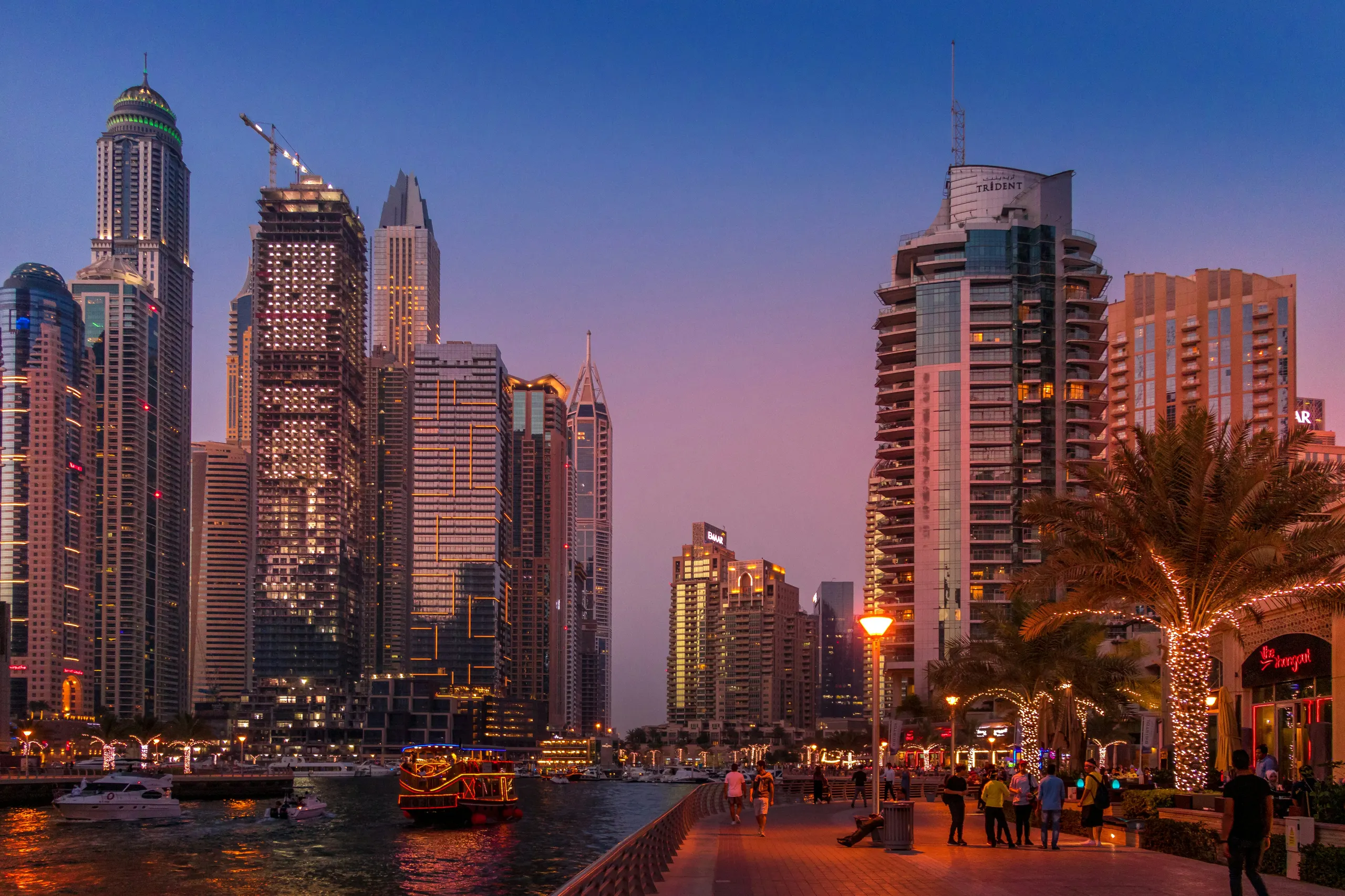 Grey towers in Dubai