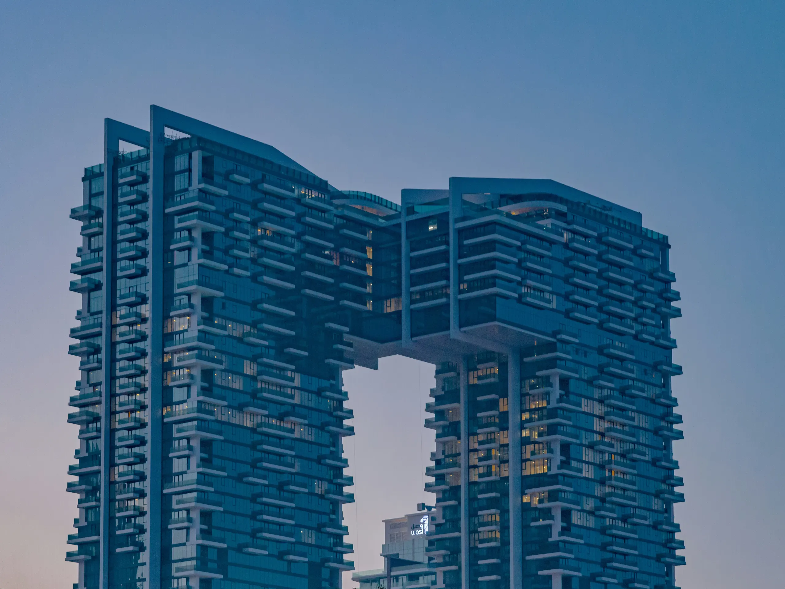 Two towers side by side