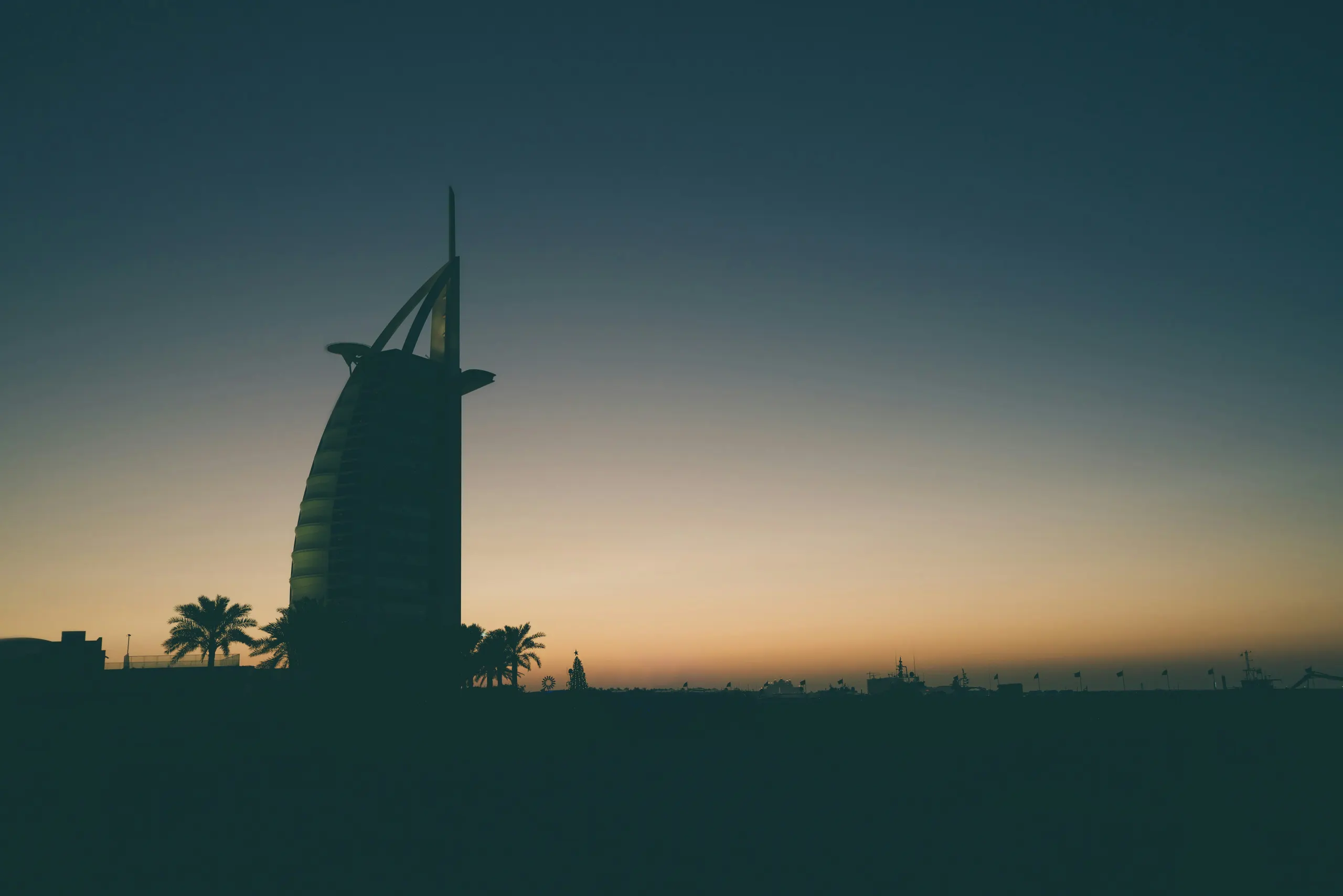 Burj Al Arab at sundown