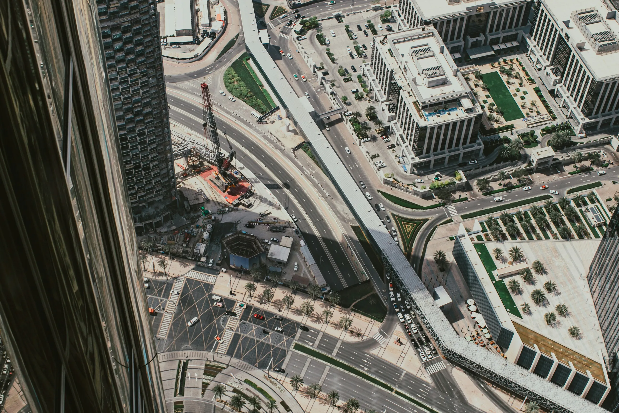 Downtown and DIFC from above