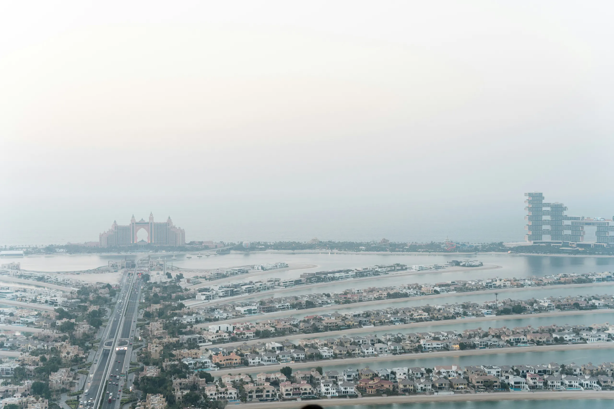 Palm Jumeirah seen from the air