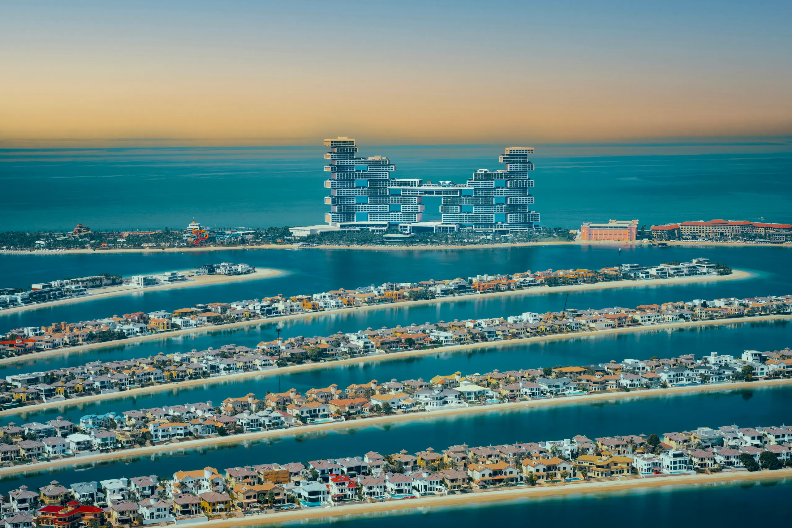 Atlantis The Royal on the Palm from the air