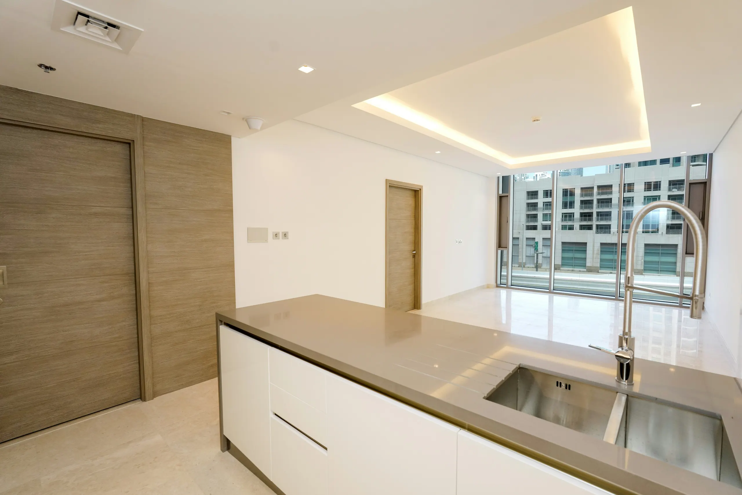 Kitchen of a Business Bay apartment